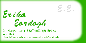 erika eordogh business card